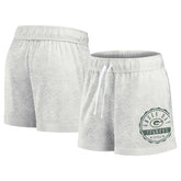 Green Bay Packers Women's Vintage Badge Shorts Oatmeal