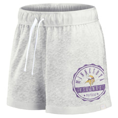 Minnesota Vikings Women's Vintage Badge Shorts Oatmeal