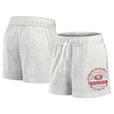 San Francisco 49ers Women's Vintage Badge Shorts Oatmeal