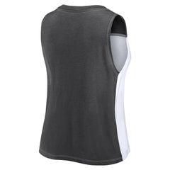 Cincinnati Bengals FanaticsWomen's Script Color Block Tank Top Black/White