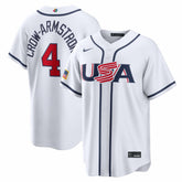 MLB Pete Crow-Armstrong USA Baseball Nike 2026 World Baseball Classic Home Stadium Jersey - White
