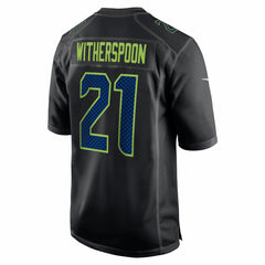 NFL Devon Witherspoon Seattle Seahawks Super Bowl LX Patch Carbon Fashion Game Jersey - Black