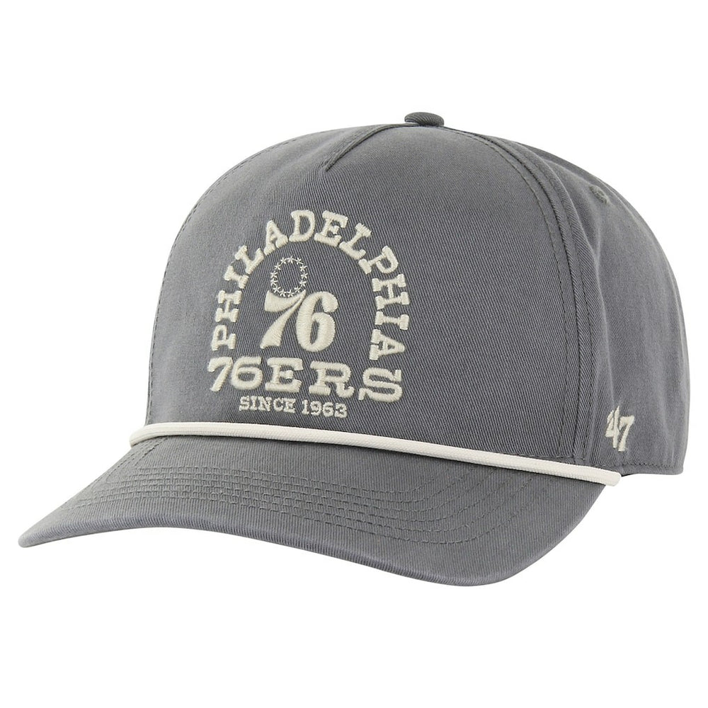 Philadelphia 76ers '47 Canyon Ranchero Hitch Adjustable Hat Charcoal