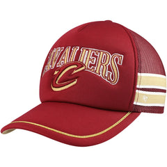 Cleveland Cavaliers '47 Sidebrand Stripes Trucker Adjustable Hat Wine