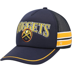 Denver Nuggets '47 Sidebrand Stripes Trucker Adjustable Hat Navy