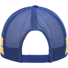Golden State Warriors '47 Sidebrand Stripes Trucker Adjustable Hat Royal
