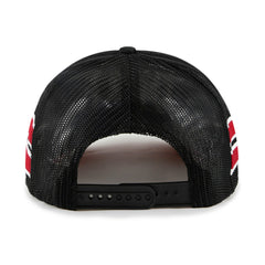 Miami Heat '47 Sidebrand Stripes Trucker Adjustable Hat Black