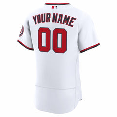 MLB Washington Nationals Nike Home Authentic Custom Jersey - White