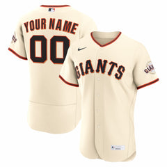 MLB San Francisco Giants Nike Home Authentic Custom Jersey - Cream
