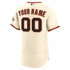 MLB San Francisco Giants Nike Home Authentic Custom Jersey - Cream
