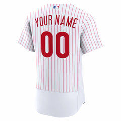 Philadelphia Phillies Nike Home Authentic Custom Jersey - White Jerseys