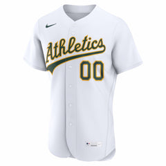 MLB Athletics Nike Home Authentic Custom Jersey - White