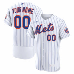 MLB New York Mets Nike Home Authentic Custom Jersey - White