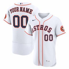 MLB Houston Astros Nike Home Authentic Custom Jersey - White