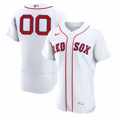 MLB Boston Red Sox Nike Home Authentic Custom Jersey - White