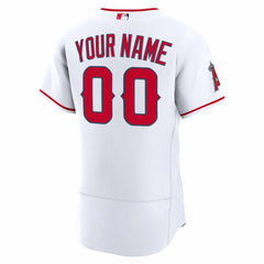 MLB Los Angeles Angels Nike Home Authentic Custom Jersey - White
