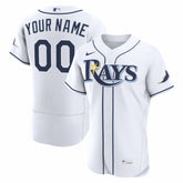 MLB Tampa Bay Rays Nike Home Authentic Custom Jersey - White