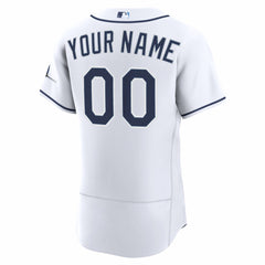 MLB Tampa Bay Rays Nike Home Authentic Custom Jersey - White