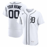 MLB Detroit Tigers Nike Home Authentic Custom Jersey - White