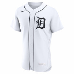 MLB Detroit Tigers Nike Home Authentic Custom Jersey - White