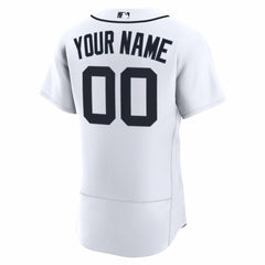 MLB Detroit Tigers Nike Home Authentic Custom Jersey - White