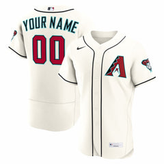 MLB Arizona Diamondbacks Nike Home Authentic Custom Jersey - Cream