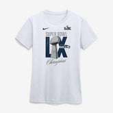 Seattle Seahawks Women's Super Bowl LX Champions Lombardi Trophy T-Shirt White