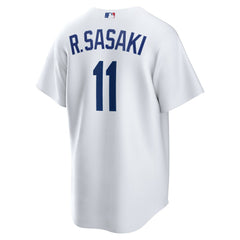 MLB R¨ki Sasaki Los Angeles Dodgers Nike Replica Jersey - White