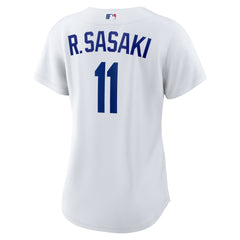 MLB R¨ki Sasaki Los Angeles Dodgers Nike Women's Replica Jersey - White