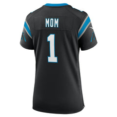 NFL Number 1 Mom Carolina Panthers Women's Game Jersey - Black
