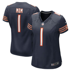 NFL Number 1 Mom Chicago Bears Women's Game Jersey - Navy