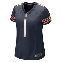 NFL Number 1 Mom Chicago Bears Women's Game Jersey - Navy