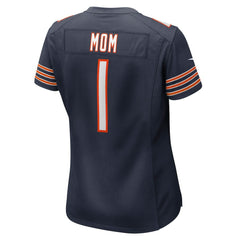 NFL Number 1 Mom Chicago Bears Women's Game Jersey - Navy