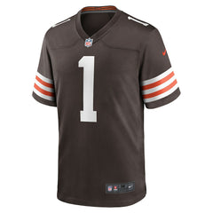 NFL Number 1 Dad Cleveland Browns Game Jersey - Brown