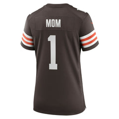 NFL Number 1 Mom Cleveland Browns Women's Game Jersey - Brown