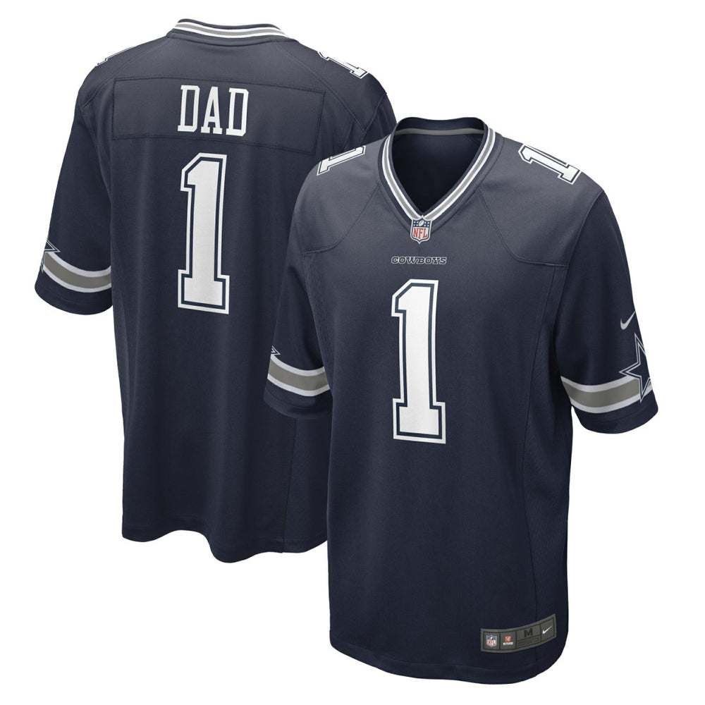 NFL Number 1 Dad Dallas Cowboys Game Jersey - Navy