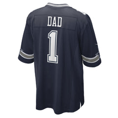 NFL Number 1 Dad Dallas Cowboys Game Jersey - Navy