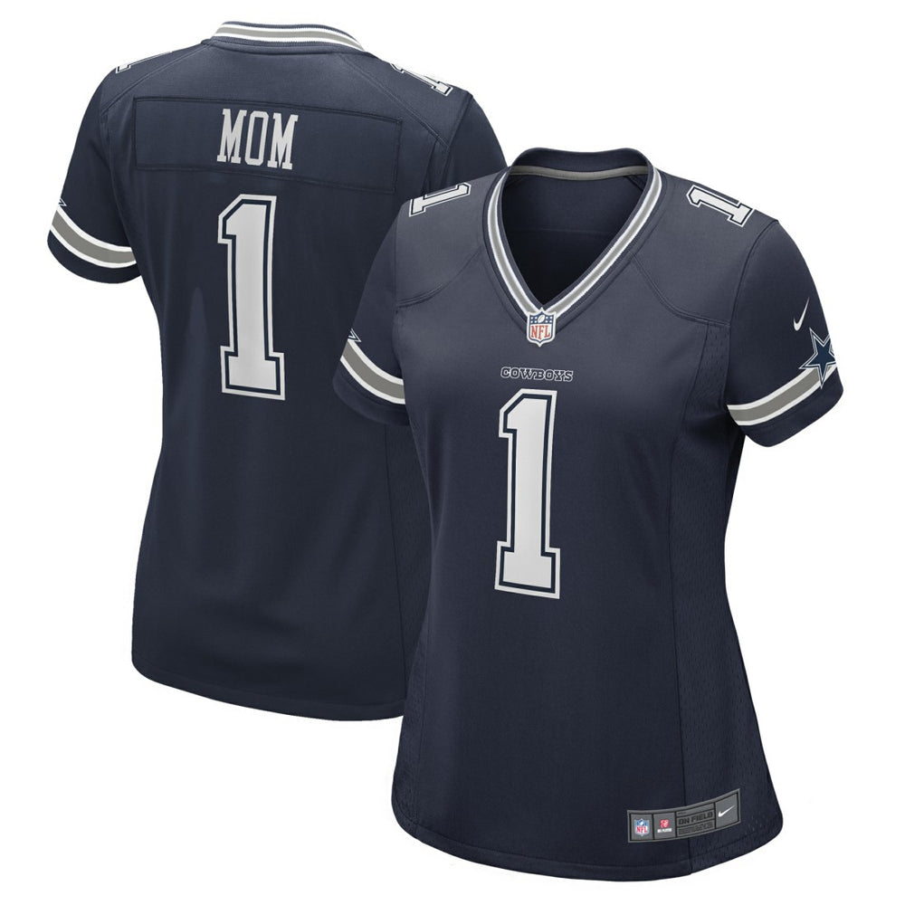 NFL Number 1 Mom Dallas Cowboys Women's Game Jersey - Navy