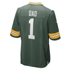 NFL Number 1 Dad Green Bay Packers Game Jersey - Green