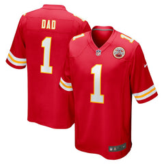 NFL Number 1 Dad Kansas City Chiefs Game Jersey - Red
