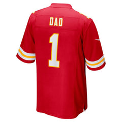 NFL Number 1 Dad Kansas City Chiefs Game Jersey - Red