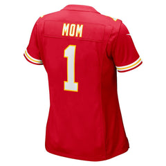NFL Number 1 Mom Kansas City Chiefs Women's Game Jersey - Red