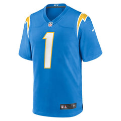 NFL Number 1 Dad Los Angeles Chargers Game Jersey - Powder Blue