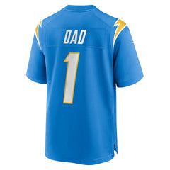 NFL Number 1 Dad Los Angeles Chargers Game Jersey - Powder Blue