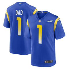 NFL Number 1 Dad Los Angeles Rams Game Jersey - Royal