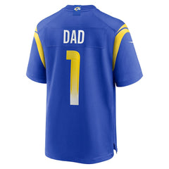 NFL Number 1 Dad Los Angeles Rams Game Jersey - Royal