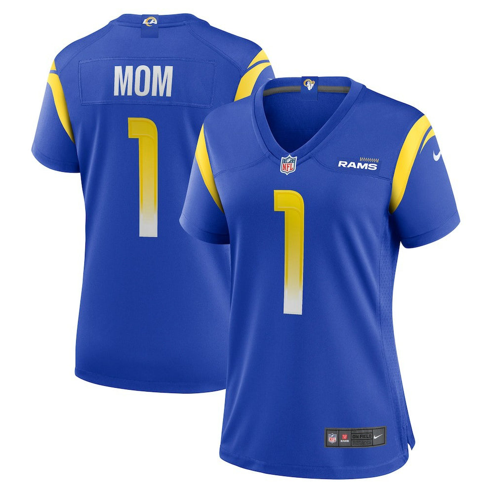 NFL Number 1 Mom Los Angeles Rams Women's Game Jersey - Royal