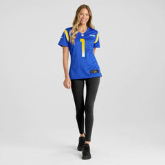 NFL Number 1 Mom Los Angeles Rams Women's Game Jersey - Royal