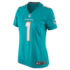 NFL Number 1 Mom Miami Dolphins Women's Game Jersey - Aqua