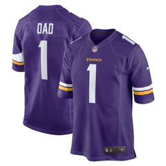 NFL Number 1 Dad Minnesota Vikings Game Jersey - Purple